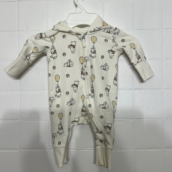 HM Disney baby Winnie the Pooh hooded one piece - Picture 1 of 2